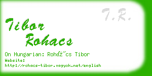 tibor rohacs business card
